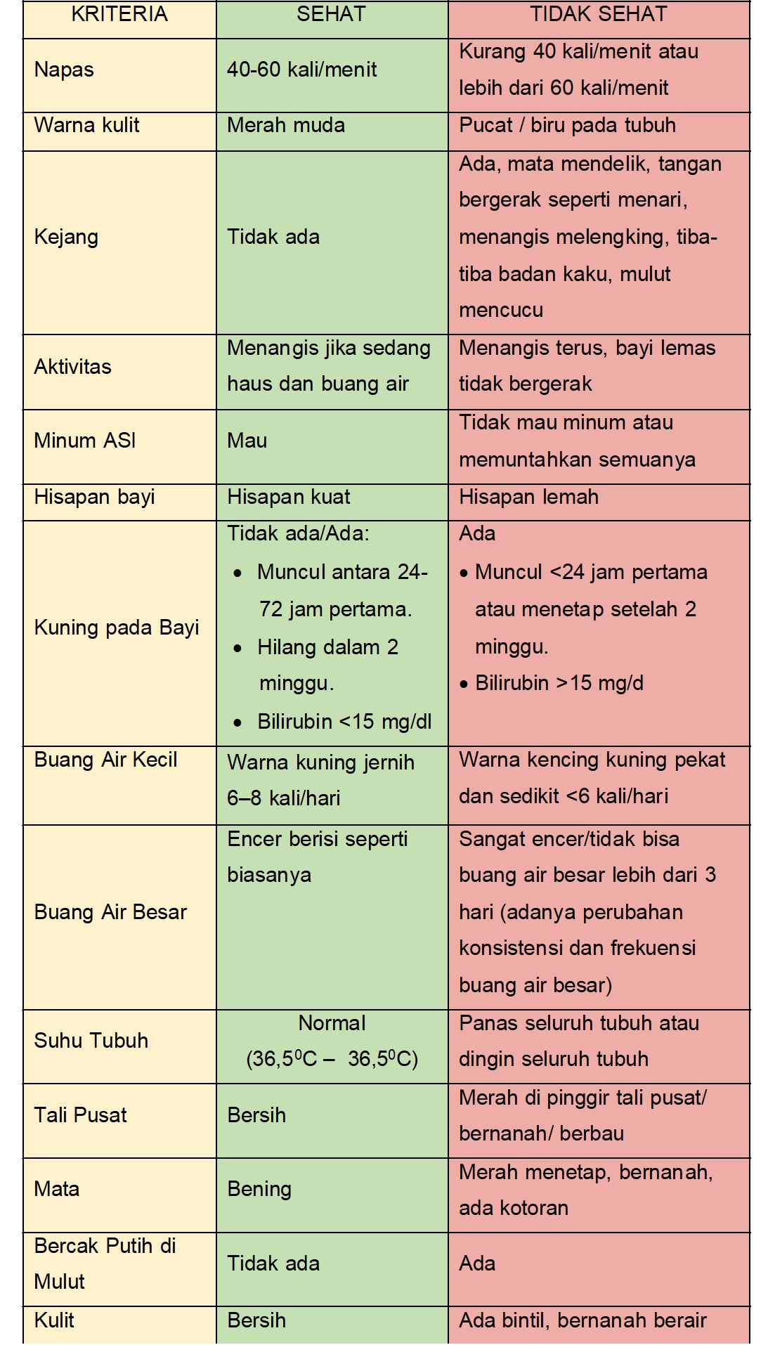 Pemantauan Kesehatan Bayi Baru Lahir